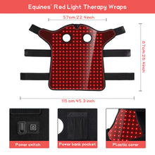 Load image into Gallery viewer, equine red light therapy wraps for horse head and neck
