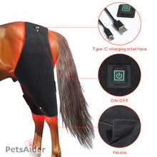 Load image into Gallery viewer, horse red light therapy wraps for hip stifle belly barrel thigh
