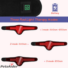 Load image into Gallery viewer, 660nm 850nm Pet Therapy Pad Red LED Infrared Light therapy Device Belt For Pain Relief And Recovery
